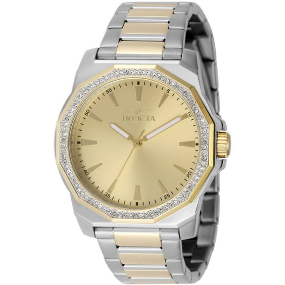 Invicta Speedway Quartz Crystal Gold Dial Men's Watch 49106