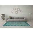 thumbnail image 3 of Ahgly Company Indoor Rectangle Persian Light Blue Traditional Area Rugs, 4' x 6', 3 of 4