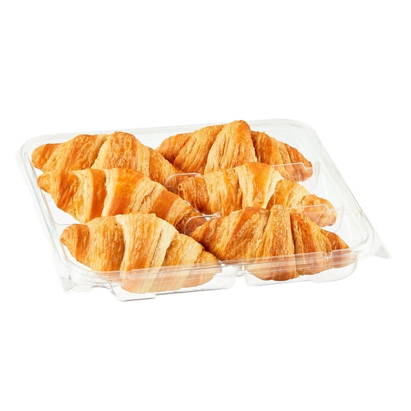 Marketside All Butter Whole Croissants, Clamshell, Shelf Stable, 9.5 oz, 6 Count