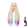 thumbnail image 2 of Cabeza de maniquí Hairingrid de 26 a 28 pulgadas con cabello sintético, 2 of 8