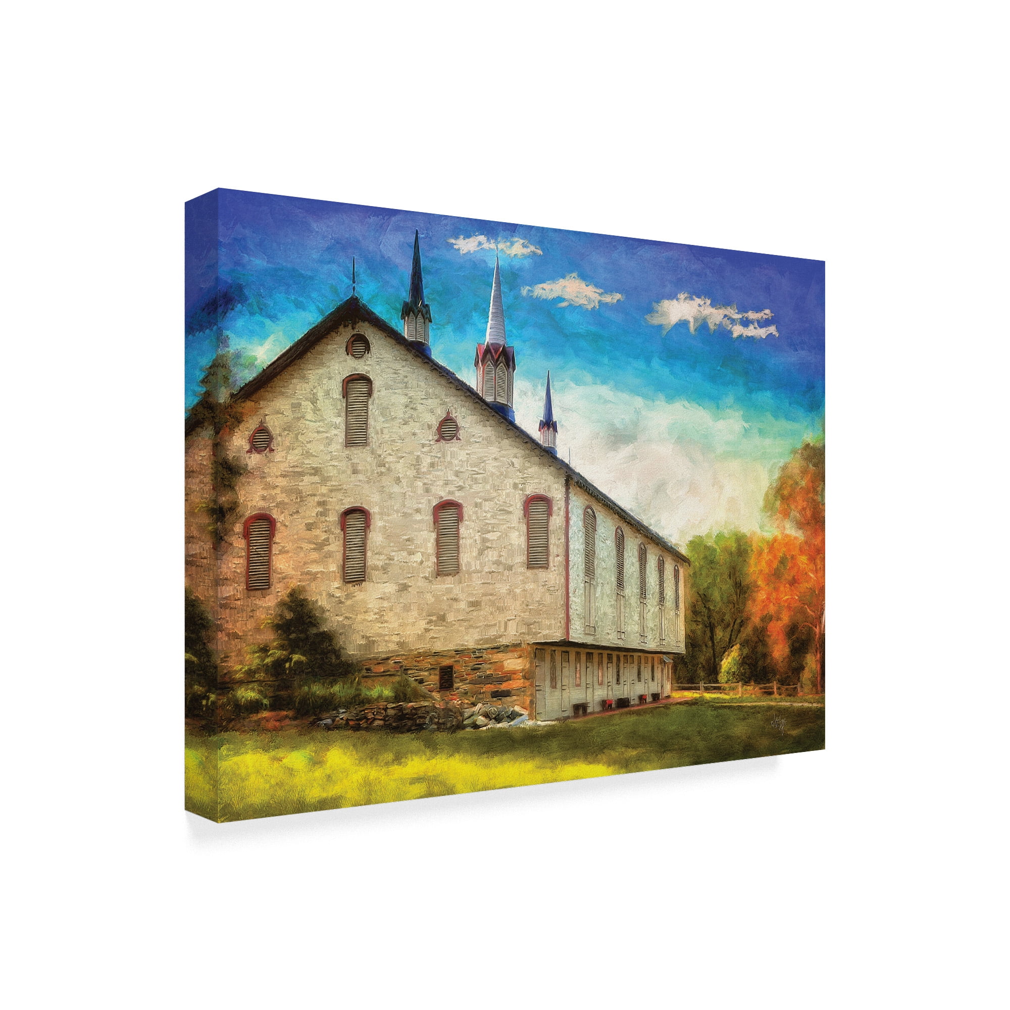 Trademark Fine Art 'Centennial Barn' Canvas Art by Lois Bryan