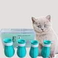 thumbnail image 2 of Mittens Anti-Scratch Silicone Cat Shoes Paw Cover Pet Accessories Claw Helpful Safe Anti-Scratch High Quality Bathing, 2 of 13