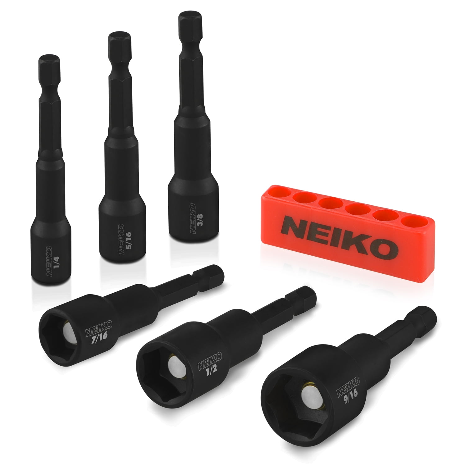 Neiko Magnetic Hex Nut Driver Master Kit Cr-V Steel 