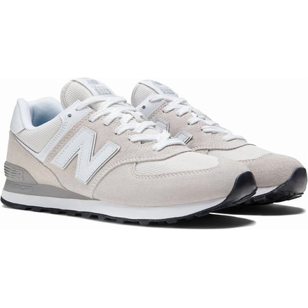 New Balance WL574EVW: Women's 574 V2 Essential Sneaker, NIMBUS CLOUD WHITE, WIDE