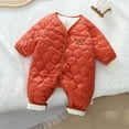 thumbnail image 6 of Esaierr Baby Boys Girls Onesies Jumpsuit for Infant Newborn Winter Button up Pajamas Romper Winter Fall Warm Snowsuit, 6 of 8
