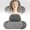 C, variant on 3-in-1 Neck Massager Pillow, Neck Massager for Pain Relief Deep Tissue, Massage Pillow with Heat, Vibration & Airbag Traction, 3D Ergonomic Cervical Hump Corrector Massage for Home Office, Dark Gray
