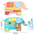 thumbnail image 4 of Juguetes Montessori, capacidad de entrenamiento, autocuidado, educativo, sensorial, tablero básico, de aprendizaje para niños, 4 of 8