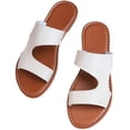 thumbnail image 7 of Agkizg Womens Indoor Outdoor Slides, Beach Walking Sandals, Solid Color Open Toe Flat Slide Sandals Comfortable Plus Size Casual Indoor Outdoor Beach Summer Slippers, 7 of 7