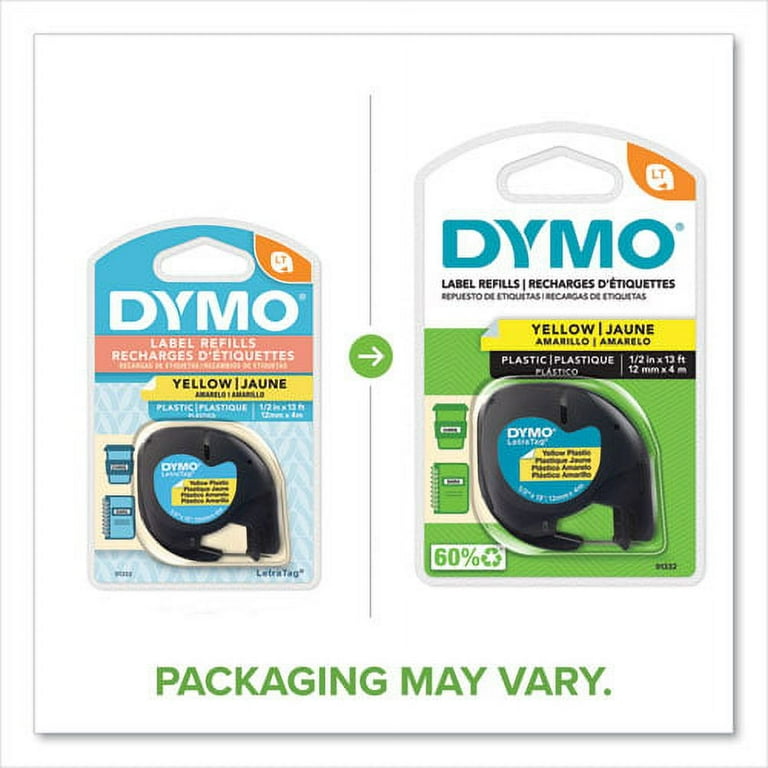 LetraTag Plastic Label Tape Cassette, 0.5 LetraTag Plastic Label Tape Cassette, 0.5