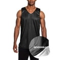 thumbnail image 2 of Ma Croix Men's Reversible Basketball Jersey Breathable Practice Tank Top, 2 of 8