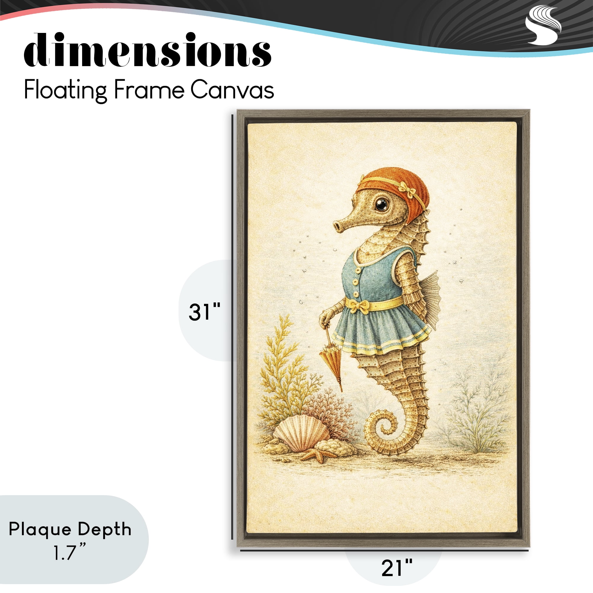 Stupell Industries Elegant Arrangement of Cream Blossoms Brown Framed Floater Canvas Wall Art, design by Creative Studio