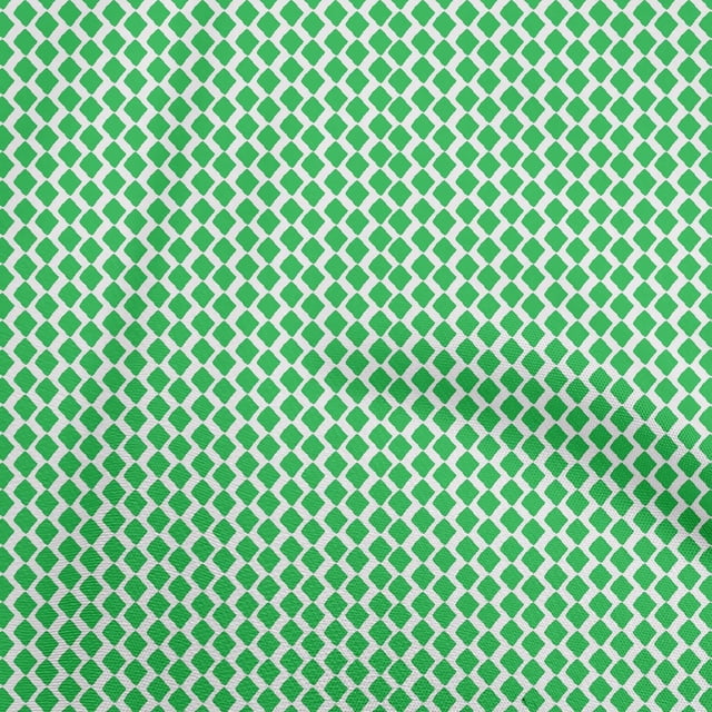 oneOone Polyester Spandex Green Fabric Block Sewing Material Print Fabric By The Yard 56 Inch Wide-MA