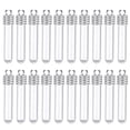 thumbnail image 1 of Uxcell 20 pcs Nombre en arroz frasco de vidrio colgante 6mm de ancho botellas de deseos transparentes para collar manualidades colgantes, 1 of 6