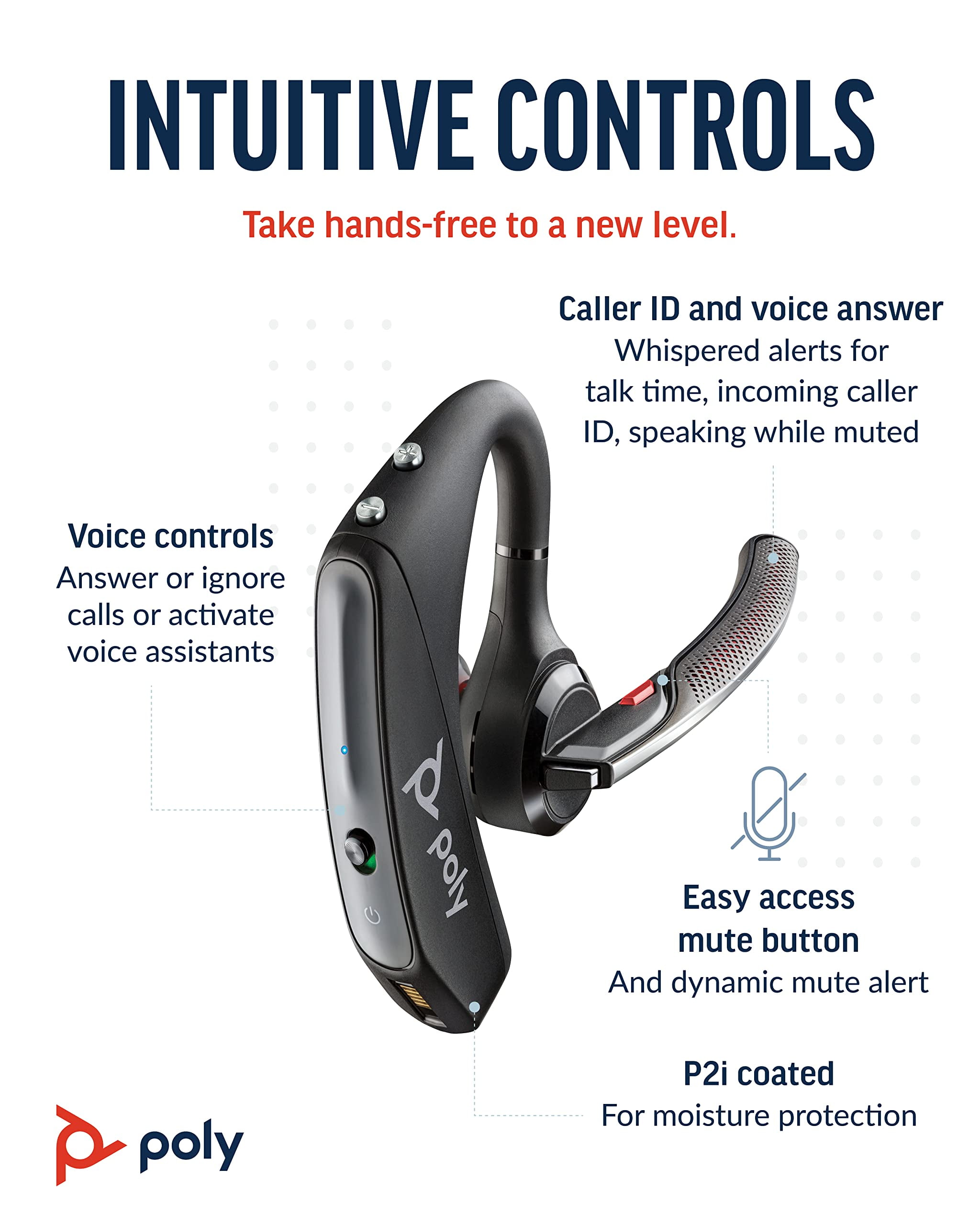 Plantronics Voyager 5200-UC Advanced Wireless Earpiece Bluetooth