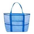thumbnail image 1 of Mesh Beach Bags and Totes Swimming Beach Bag Swimsuit Mesh Storage Bag Large Mesh Travel Sports Handbag Pool Totes and Beach Bags Large Plastic Storage Bags Large Mesh Beach Bag, 1 of 2