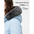thumbnail image 5 of Wantdo Women's Recycled Jacket Mid-Length Winter Coat Quilted Winter Outerwear Jacket Light Blue M, 5 of 8