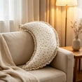 thumbnail image 4 of Btomtd Crescent Body Pillows for Side Sleepers, 31.5 Inch Long Bolster with Ruffled Edge, Leg Waist Support, Removable Cover, A, 4 of 4