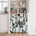 thumbnail image 6 of Blueberry Spring Leaves Kitchen Curtain for Berdoom Living Room Cafe 45 Inch Length, Farmhouse Botanical Branches Tiers Curtains Light Filtering Drapes Rod Pocket Window Treatment 2 Panels 52"Wx45"L, 6 of 8