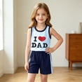 thumbnail image 6 of SGFCWSX Boys 2 Piece Outfits Summer Print Sleeveless Tank Top Elastic Waist Shorts Casual Set for Kids Blue Size 6, 6 of 9