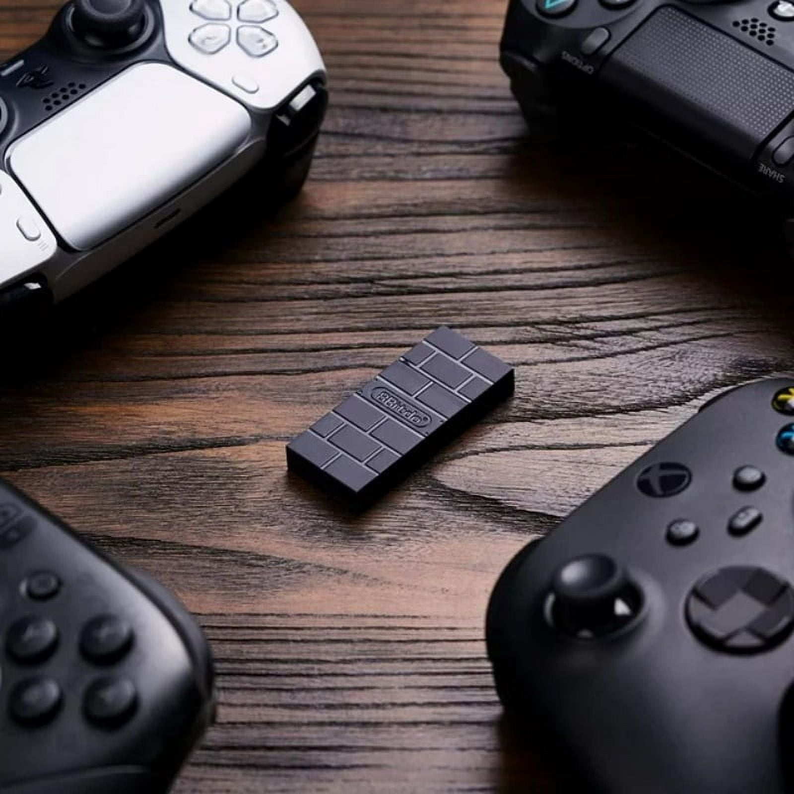 8BitDo USB Wireless Controller Adapter 2 Converter Dongle for Switch/Switch OLED,Steam Deck,Windows,MacOS,Raspberry Pi,PS5/PS4/PS3 Controller,Xbox Series X/S,Xbox One Bluetooth Controller, OTG Cable