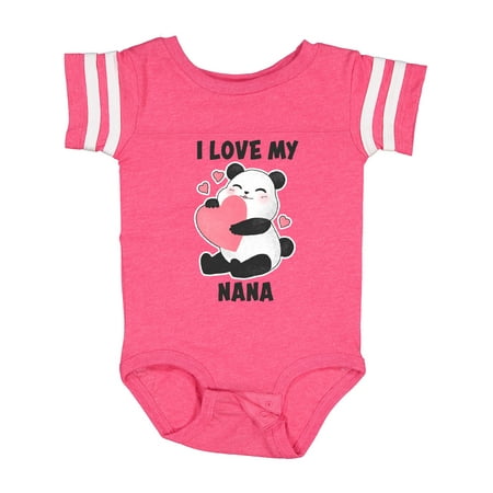 

Inktastic I Love My Nana with Panda Illustration Gift Baby Boy or Baby Girl Bodysuit