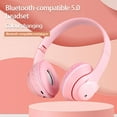 thumbnail image 2 of Kripyery 1 Set Headphone Foldable RGB Light Bear-shape Bluetooth-compatible 5.0 Wireless Headset Computer Accessories, 2 of 7