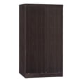 thumbnail image 1 of Better Home Products Garde-Robe Moderne en Bois à Double Porte Coulissante, Fini Tabac, 1 of 7