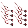 thumbnail image 1 of Luces de remolque LED para camiones Unique Bargains 12V, luces de marcador redondas de plástico impermeables rojas, 8 piezas, 1 of 7
