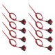 thumbnail image 1 of Luces de remolque LED para camiones Unique Bargains 12V, luces de marcador redondas de plástico impermeables rojas, 8 piezas, 1 of 7