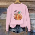 thumbnail image 6 of Qingpeng Womens Halloween Sweatshirt Crew Neck Fashion Cute Long Sleeve Fleece Crewneck Sweatshirt for Holiday Wear, 6 of 6