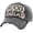 Black, variant on Dog Mom Vintage Distressed Washed Baseball Cap Hat Adjustable