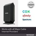 thumbnail image 4 of NETGEAR - DOCSIS 3.0 32x8 High Speed Cable Modem | Certified for Xfinity by Comcast, Spectrum, Cox & more (CM700), 4 of 9