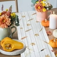 thumbnail image 4 of Fall Orange Blue Pumpkin Table Runner, Autumn Thanksgiving Kitchen Dining Table Decoration for Home Party Decor 13x48 Inches, 4 of 9