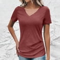 thumbnail image 2 of Kaemgyyd Summer Tops for Women Trendy Rolled up Half Sleeve Work Blouse Loose Fit Office Business Shirt, 2 of 6