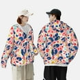 thumbnail image 6 of Gaeub Abstract Leopard Print Men's and Women's UPF 50+ Long-Sleeved Sun Protection Clothing, Fishing Shirt Long Sleeve Zip - Large, 6 of 9