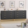 thumbnail image 7 of FOLDLIFE Bedroom Dresser with 8 Drawers, Wooden Dresser for Entryway, Wide Storage Cabinet for Living Room, White, 7 of 7
