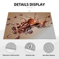 thumbnail image 3 of Honeii Coffee Beans Chocolate Splash Print Kitchen Drying Mat Coffee Bar Mat Hide Stain Coffee Maker Mat for Countertops Coffee Pot Dish Drying Mat, 3 of 7