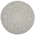 thumbnail image 2 of SAFAVIEH Bella Oliver Floral Wool Area Rug, Grey/Silver, 5' x 5' Round, 2 of 6