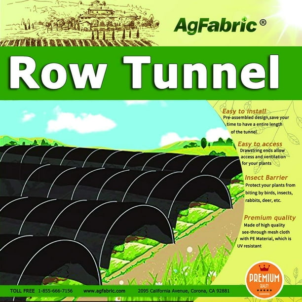 Agfabric Sunshade Greenhouse Outdoor Row Tunnel with 90 Shade Cloth