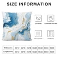thumbnail image 5 of Creowell Soft and Durable Short Plush Pillowcase 1 Piece Blue Gold Marbling White, 5 of 5