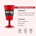 thumbnail image 3 of Copas de vino Red Cup Living, reutilizables, 240 ml, paquete de 4, 3 of 9