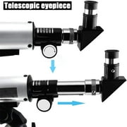 BSHAPPLUS® Telescope,50/360mm Refractor Telescope,18X-90X Magnification Telescopes with Tripod,Portable Astronomy Telescope for Kids,Adults,Beginners