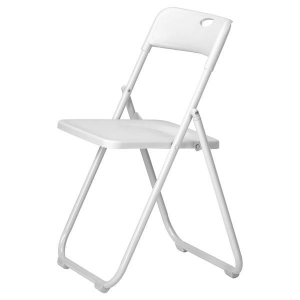 Alvantor 10 Pack Stackable Plastic Folding Chairs, Iron Frame, 280 lb Capacity for Parties, Weddings and Events, White