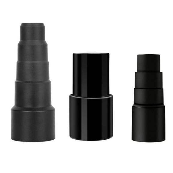 XISAOK 3x Universal Vacuum Hose Adapter Kit Reducer Attachment Flexible Rubber