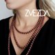 thumbnail image 2 of Set Collar Triple Aretes Pulsera Zvezda Plata 0.925 Mujer vino Unitalla, 2 of 4