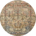 thumbnail image 1 of Ahgly Company Indoor Round Traditional Sienna Brown Persian Area Rugs, 4' Round, 1 of 6