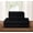 Black, variant on Elegant Comfort Luxury 5-Piece 1800 Thread Count Black Bed Sheet Set, Split King – Deep Pocket, Soft Microfiber