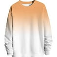 thumbnail image 4 of GBSYEWXS Men Sweatshirts Crew Neck Long Sleeve Gold Pullover Outdoor Activities Handsome Color Block Tops, 4 of 4