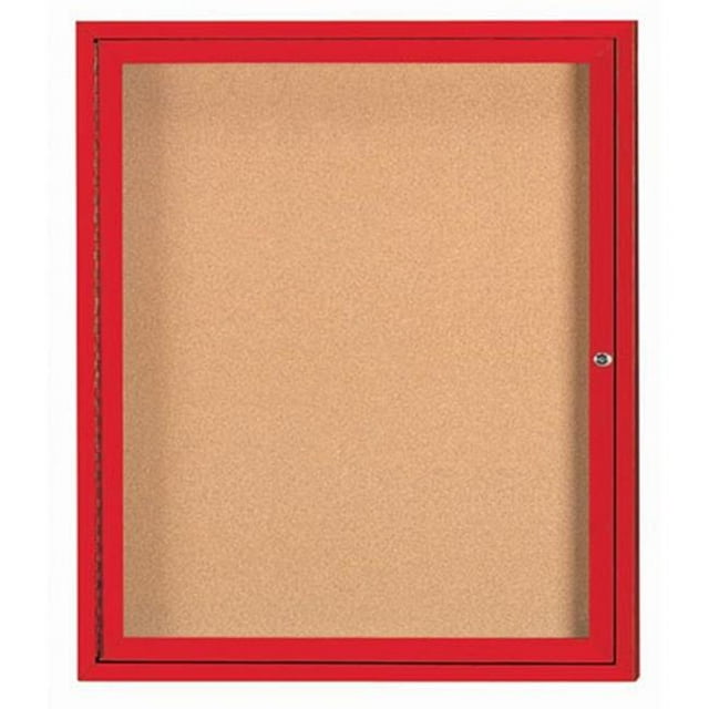 Aarco Products DCC3630RR Tableau d'Affichage Fermé 1 Porte - Rouge