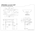 thumbnail image 2 of Kingston Brass VPB33083ST Victorian 30" Ceramic Console Sink with Stainless Steel Legs (8-Inch, 3-Hole), White/Antique Brass, 2 of 4